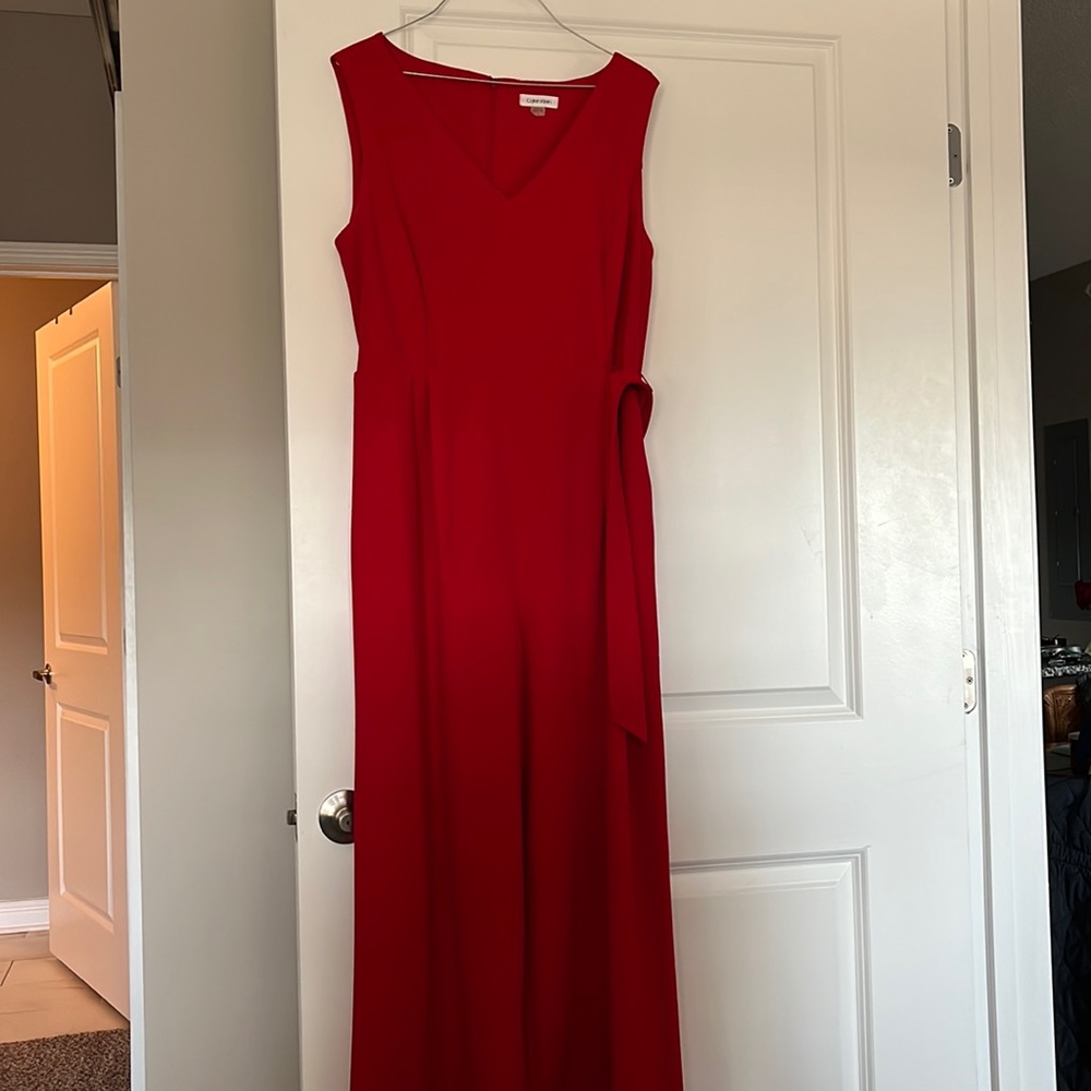 Red jumpsuit